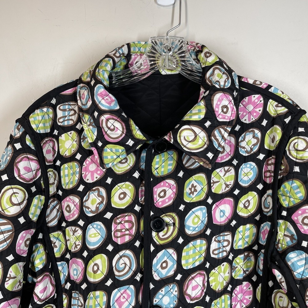 ITW by Claude Reversible‎ Art Wear Funky Abstract Silk Blend Blazer Jacket Sz 14